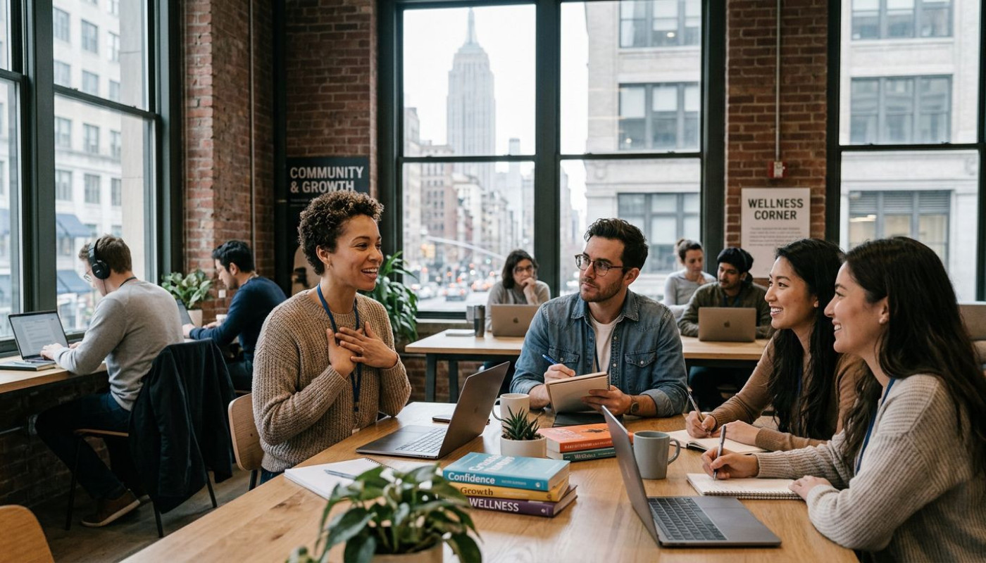 À New York, améliorer son estime de soi devient une tendance dans les espaces de coworking
